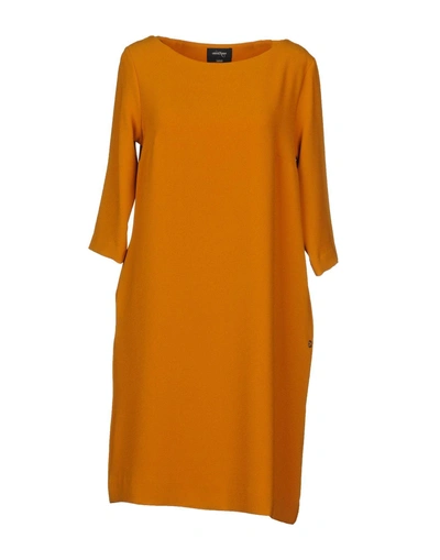 Ottod'ame Short Dress In Ocher