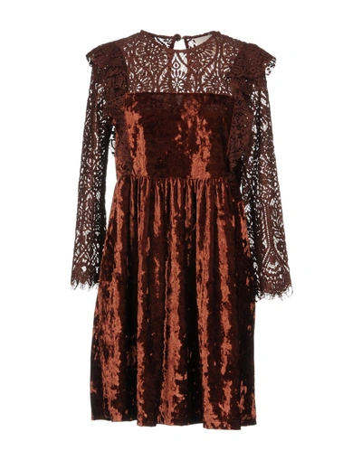 Aniye By Short Dress In Brown