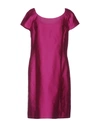 Armani Collezioni Short Dress In Fuchsia