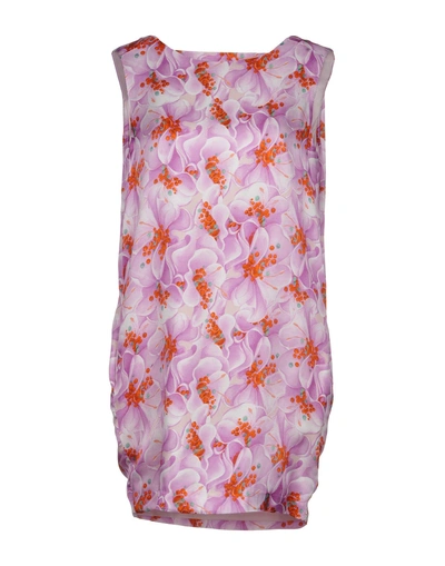 Alessandro Dell'acqua Short Dress In Lilac