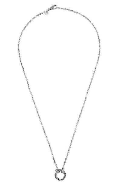 John Hardy Classic Chain Amulet Connector Necklace In Silver