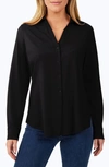 Foxcroft Mary Jersey Top In Black