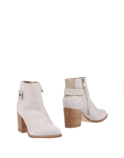 Alberto Fermani Ankle Boot In Light Grey