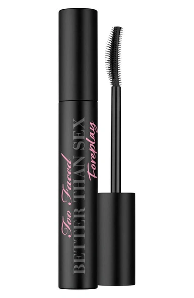 Too Faced Mini Better Than Sex Foreplay Mascara Primer Deep Black 0.13 oz / 3.8 ml In Pitch Black