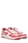 Diesel Ukiyo Sneaker In White/ Red Multi