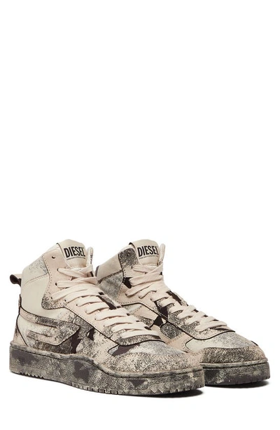 Diesel Ukiyo Mid Sneaker In Neutrals