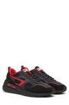 Diesel Serendipity Sport Sneaker In Black/ Red