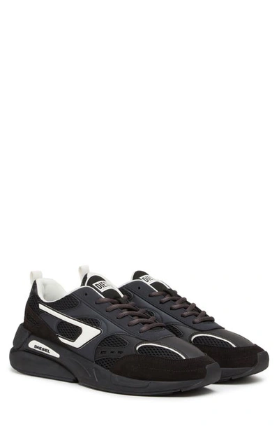 Diesel Serendipity Sport Sneaker In Black/ White