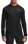 Nike Men's Trail Dri-fit Long-sleeve Running Top In Black