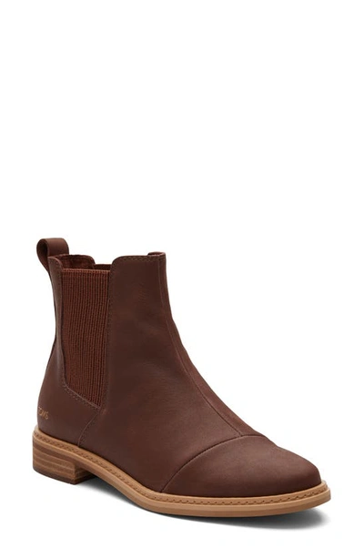 Toms Charlie Chelsea Boot In Dark Brown