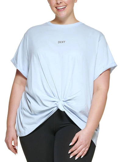Dkny Sport Womens Tee Fitness Shirts & Tops In White