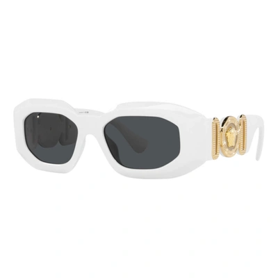 Versace Men's Ve4425u-314-87 Fashion 53mm White Sunglasses