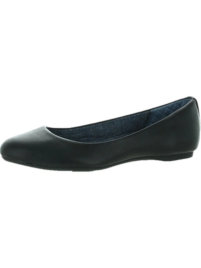 Dr. Scholl's Shoes Giorgie Womens Memory Foam Slip On Ballet Flats In Black
