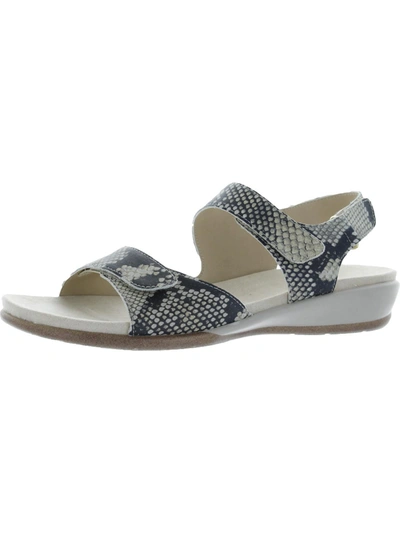 Easy Spirit Hartwell Womens Leather Wedge Sandals In Multi