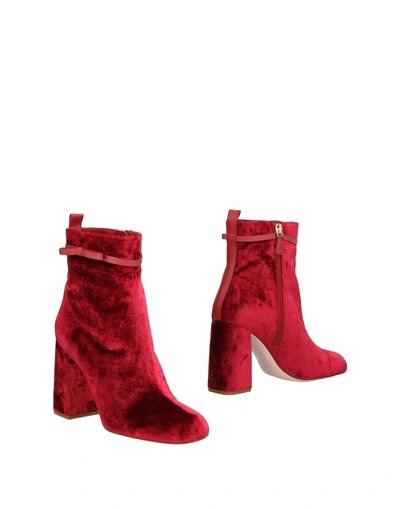 Redv Red(v) Ankle Boots In Garnet