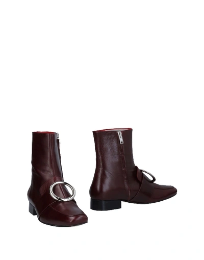 Dorateymur Ankle Boots In Maroon
