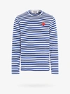 Comme Des Garçons Play T-shirt In Blue