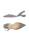 Paul Andrew Ballet Flats In Steel Grey