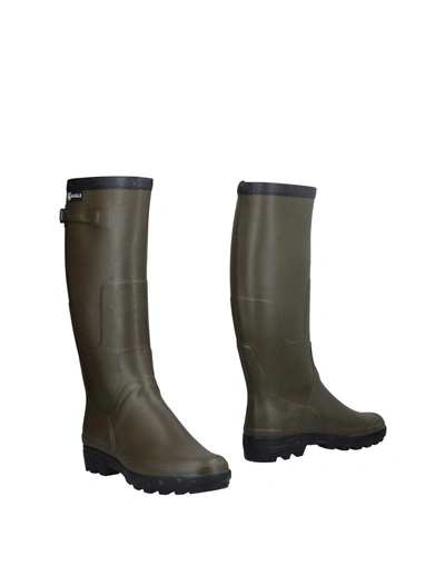 Aigle Boots In Military Green