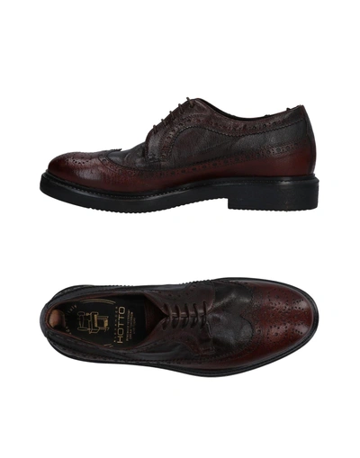 Alexander Hotto Lace-up Shoes In Cocoa