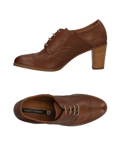 Alberto Fermani Laced Shoes In Brown