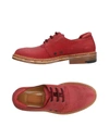 A.testoni Laced Shoes In Brick Red