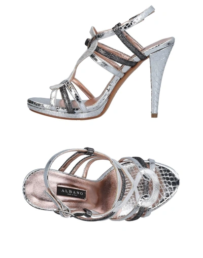 Albano Sandals In Silver