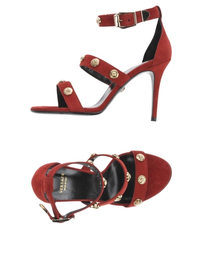 Versace Sandals In Red