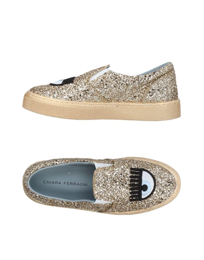 Chiara Ferragni Sneakers In Gold