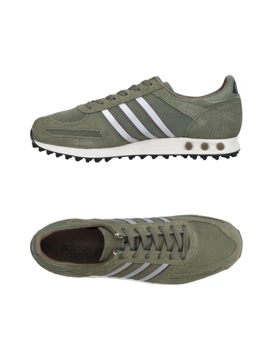 Adidas Originals Trainers In Military Green