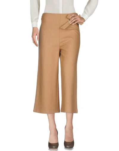 Tpn Cropped Pants & Culottes In Camel
