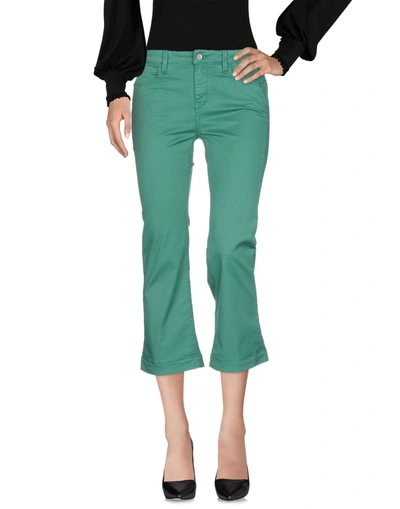 Jeckerson Cropped Pants & Culottes In Green
