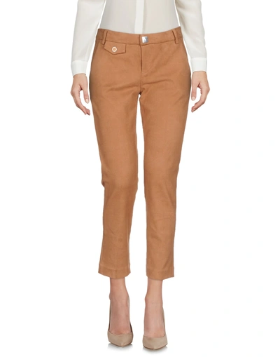 Peuterey Cropped Pants & Culottes In Camel