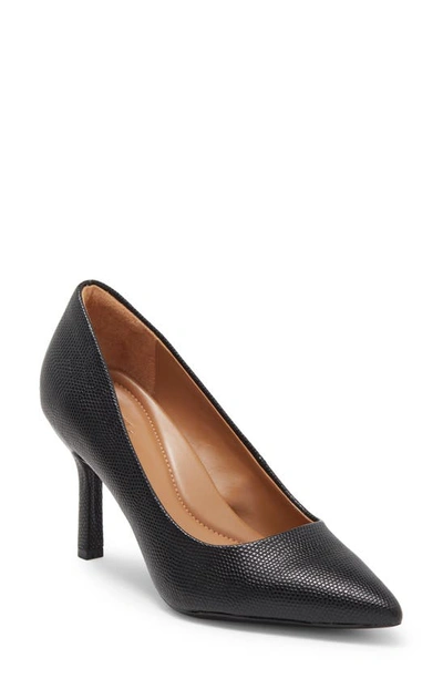 Nordstrom Rack Paige Leather Pump In Black Lizard