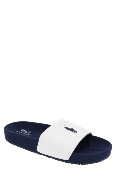 Polo Ralph Lauren Hendrick Slide Sandal In White