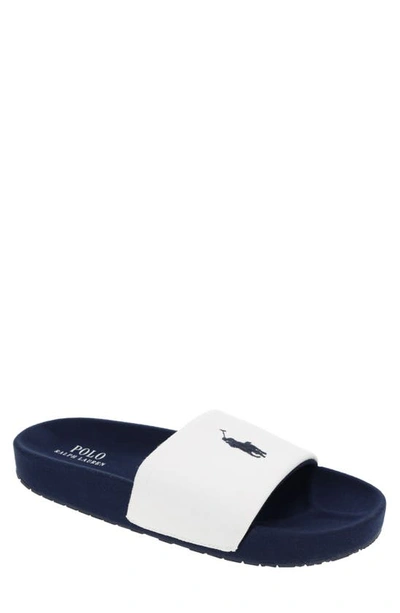 Polo Ralph Lauren Hendrick Slide Sandal In White | ModeSens display picture 3