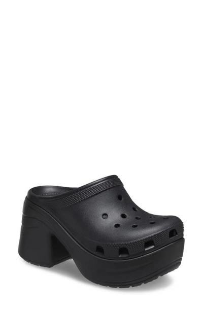 Crocs Siren Platform Clog In Black  