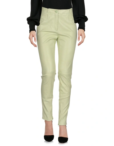 Mugler Casual Pants In Acid Green