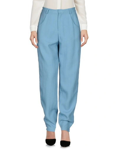Soho De Luxe Casual Trousers In Slate Blue