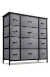 Sorbus 12-drawer Dresser Chest In Black