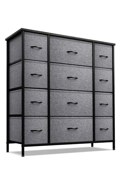 Sorbus 12-drawer Dresser Chest In Black