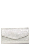 Hobo Lacy Leather Wallet In Silver Metallic