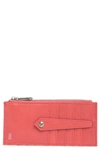 Hobo Linn Leather Wallet In Tea Rose