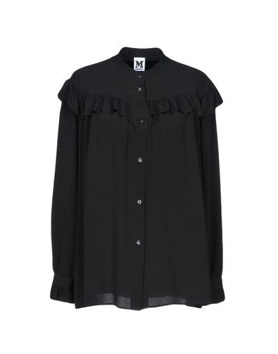M Missoni Solid Color Shirts & Blouses In Black
