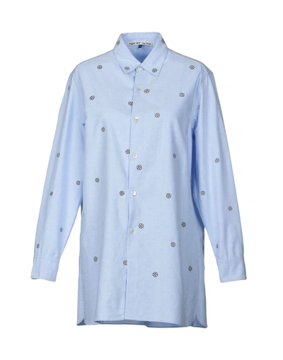 Jupe By Jackie Solid Color Shirts & Blouses In Sky Blue
