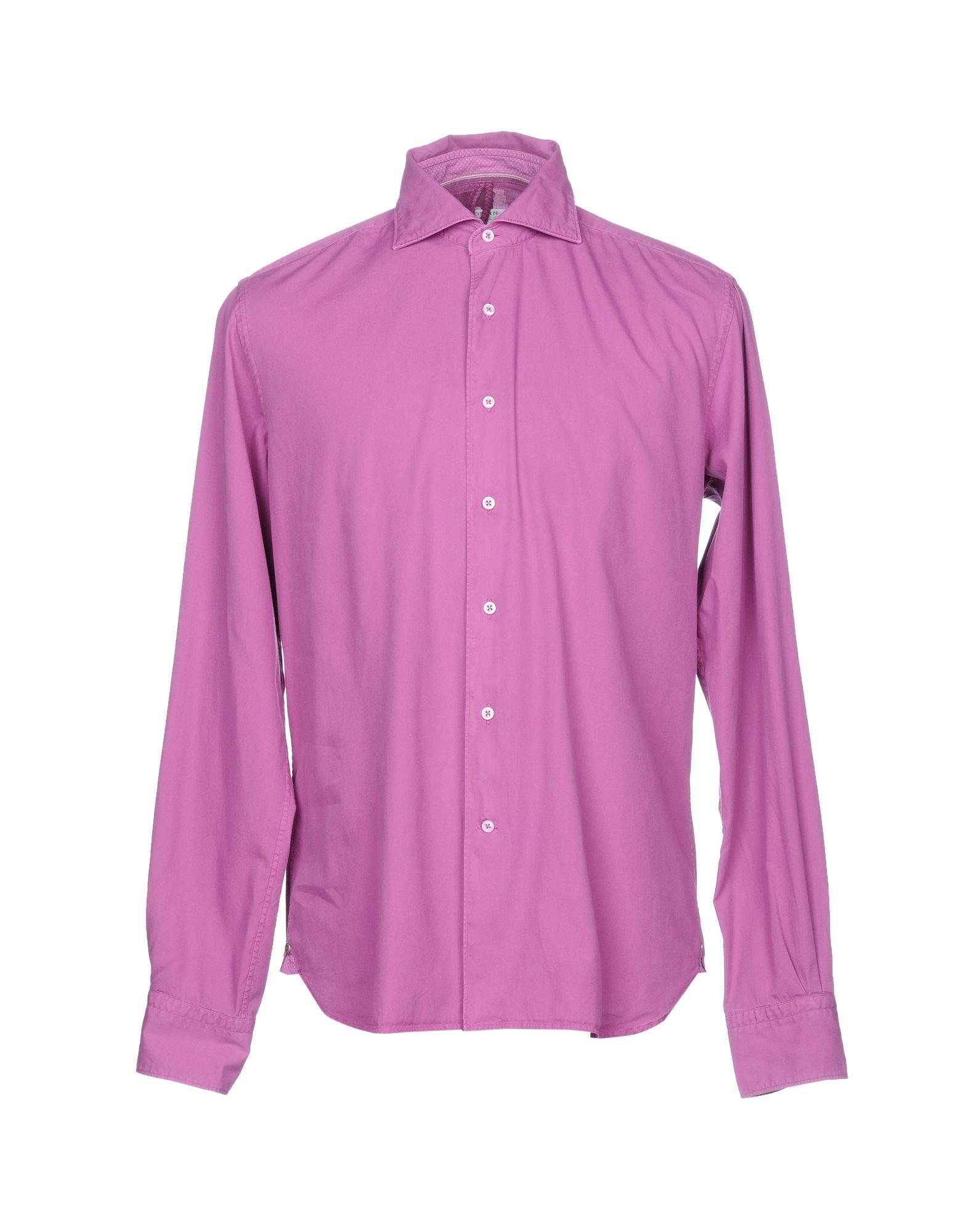 Orian Solid Color Shirt In Mauve | ModeSens