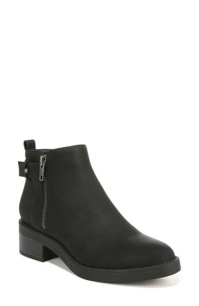 Lifestride Bonus Bootie In Black Tumbled Faux Leather