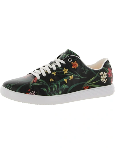 Cole Haan Grand Crosscourt Ii Womens Leather Floral Casual And Fashion Sneakers In Multi