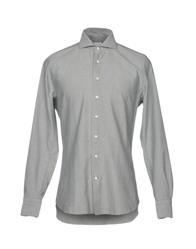 Borsa Solid Color Shirt In Light Grey
