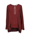 Ottod'ame Blouses In Maroon